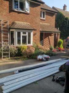 renewed the fascia, soffit and guttering through out the house and re roofed the porch and bay window