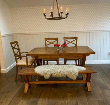 dining room in an extension