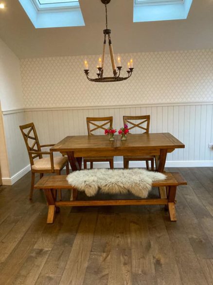 dining room in an extension