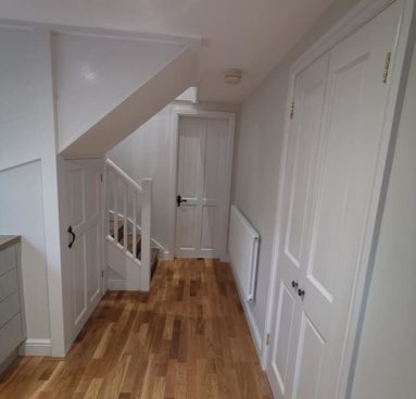 refurbished hallway