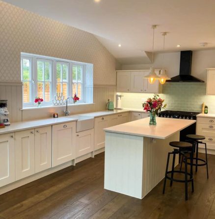 kitchen in an extension