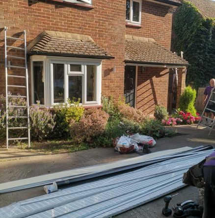 renewed the fascia, soffit and guttering through out the house and re roofed the porch and bay window