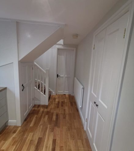 refurbished hallway